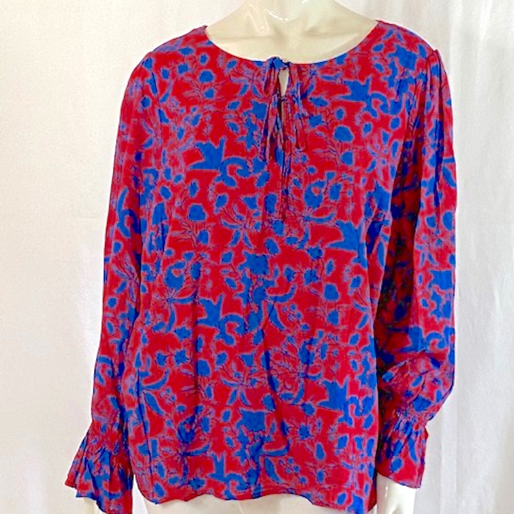 *NEW American Beauty Forest Floral Blouse